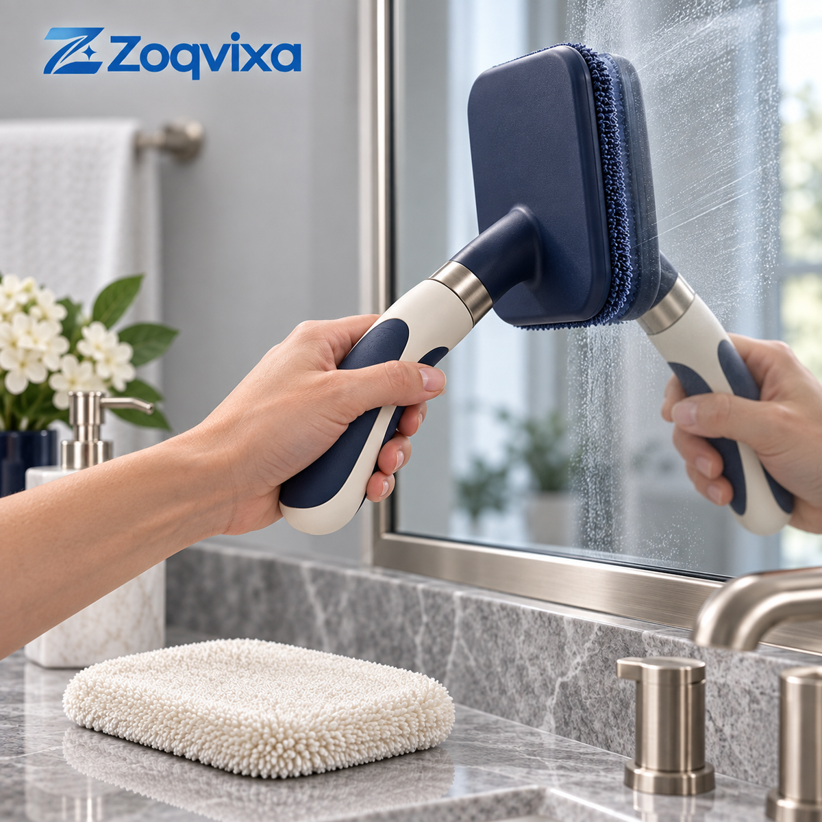 Zoqvixa™ Mirror Cleaning Wand with Spare Pad