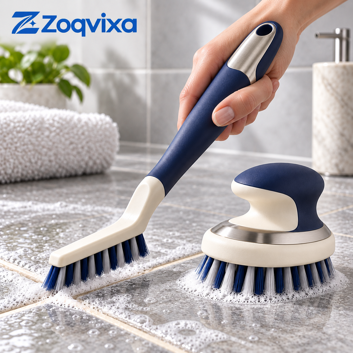 Zoqvixa™ Grout & Tile Brush Duo