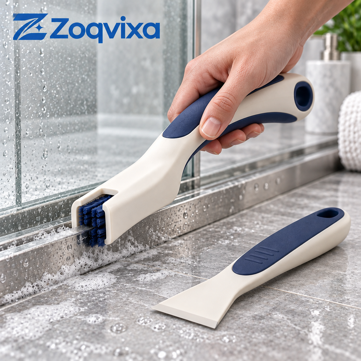 Zoqvixa™ Shower Track Brush & Scraper Set