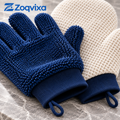 Zoqvixa™ Cleaning Glove & Mesh Mitt Set