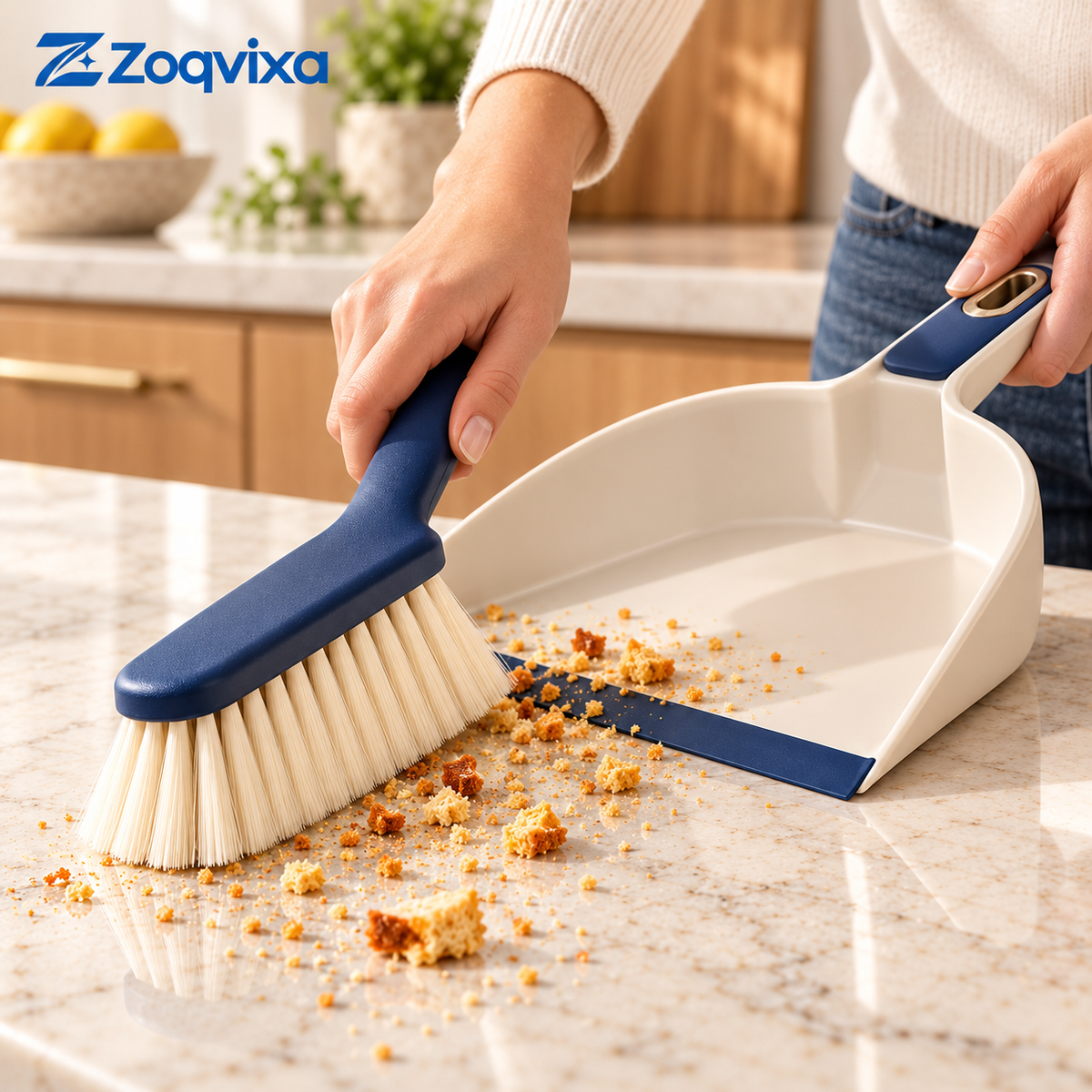 Zoqvixa™ Countertop Brush & Dustpan Set